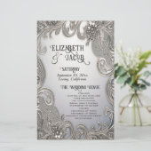 Mooi  trouwpapier blad (Staand voorkant)