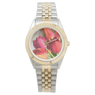 Mooi Tulip Bouquet Horloge