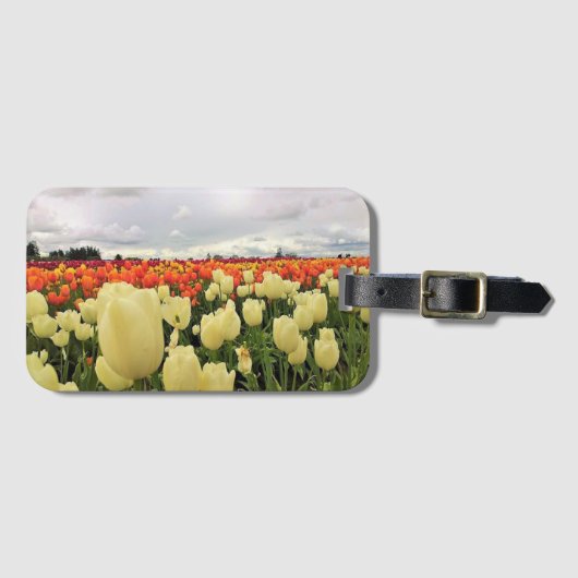 Mooi Tulp Field, Oregon Bagagelabel (Voorkant (horizontaal))