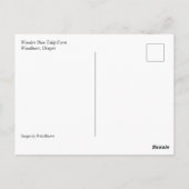 Mooi Tulp Field, Oregon Briefkaart (Achterkant)