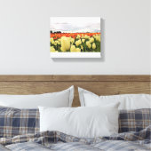 Mooi Tulp Field, Oregon Canvas Afdruk (Insitu (Slaapkamer))