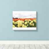 Mooi Tulp Field, Oregon Canvas Afdruk (Insitu (Houten vloer))