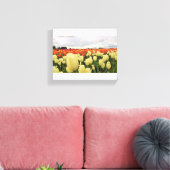 Mooi Tulp Field, Oregon Canvas Afdruk (Insitu (Woonkamer))