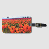 Mooi Tulpveld met een luchtballon, Oregon Bagagelabel (Voorkant (horizontaal))