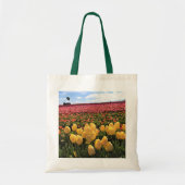 Mooi Tulpveld met een luchtballon, Oregon Tote Bag (Voorkant)