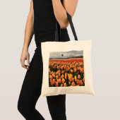 Mooi Tulpveld met een luchtballon, Oregon Tote Bag (Voorkant (product))