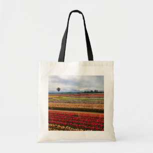 Mooi Tulpveld met een luchtballon, Oregon Tote Bag