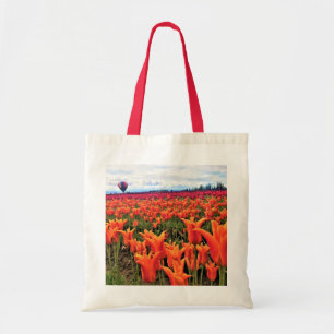 Mooi Tulpveld met een luchtballon, Oregon Tote Bag