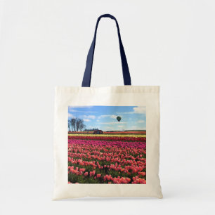 Mooi Tulpveld met een luchtballon, Oregon Tote Bag