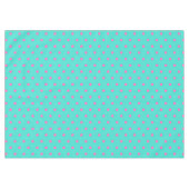 Mooi Turquoise Blauw Roze Stippen Tafelkleed (Voorkant (Horizontaal))