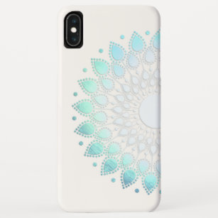 Mooi Turquoise Lotus Flower Floral Mandala Ca Case-Mate iPhone Case