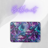 Mooi turquoise & roze Abstract patroon | Badmat