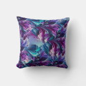 Mooi turquoise & roze Abstract patroon | Kussen (Voorkant)