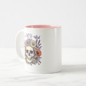 Mooi Tweekleurige Koffiemok (Voorkant links)