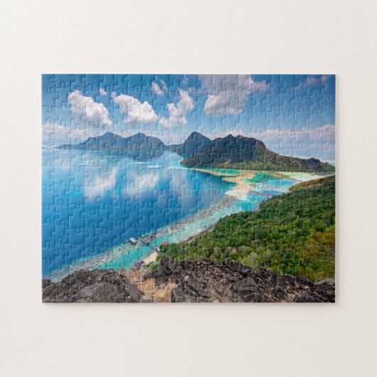 Mooi Uitzicht | Bovenkant van het eiland Bohey Dul Legpuzzel (Horizontaal)
