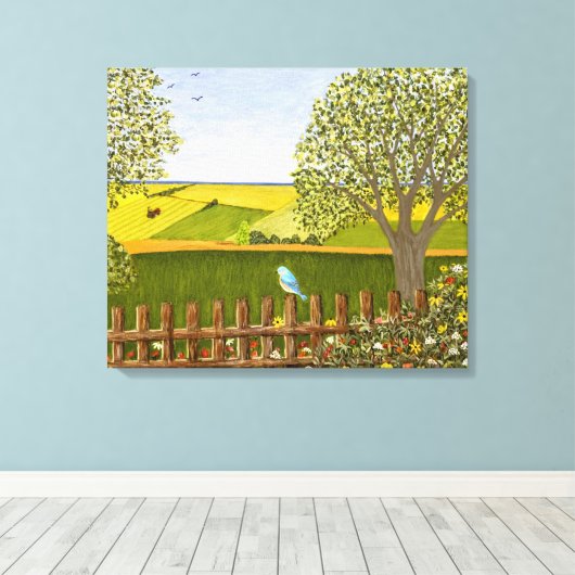 Mooi Uitzicht Canvas Afdruk (Insitu (Houten vloer))