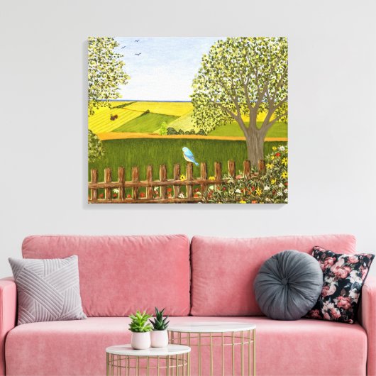 Mooi Uitzicht Canvas Afdruk (Insitu (Woonkamer))