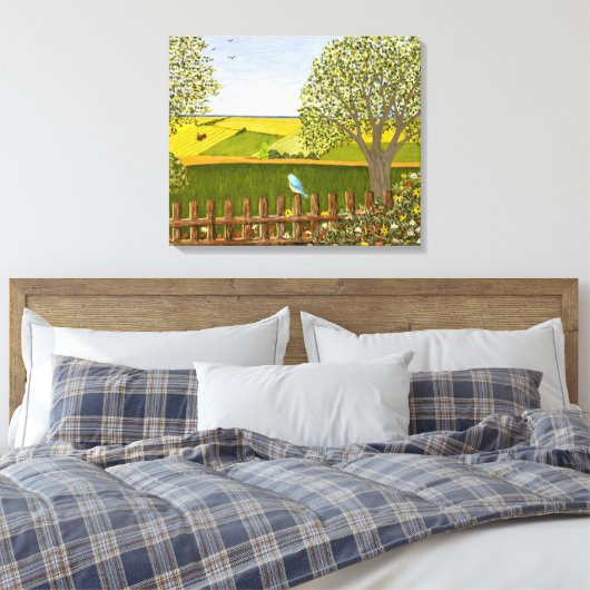 Mooi Uitzicht Canvas Afdruk (Insitu (Slaapkamer))