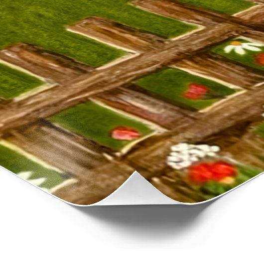 Mooi Uitzicht glanzend Perfect Poster (Hoek)