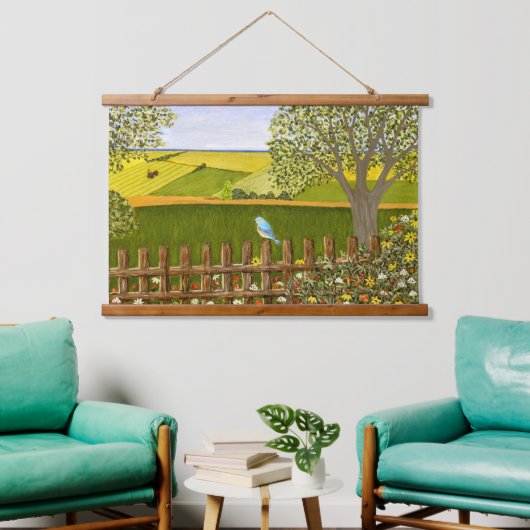 Mooi Uitzicht Hangend Wandkleed (Woonkamer)