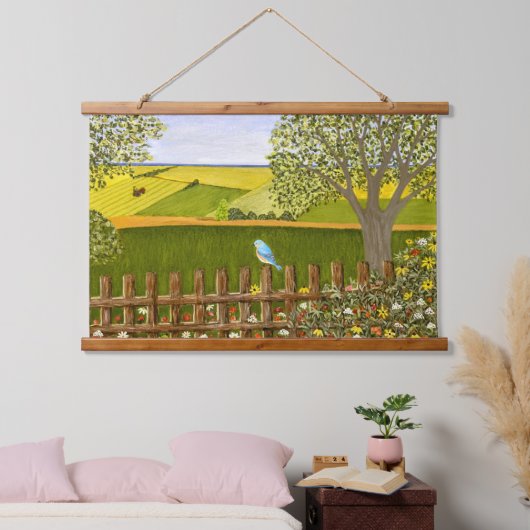 Mooi Uitzicht Hangend Wandkleed (Slaapkamer)