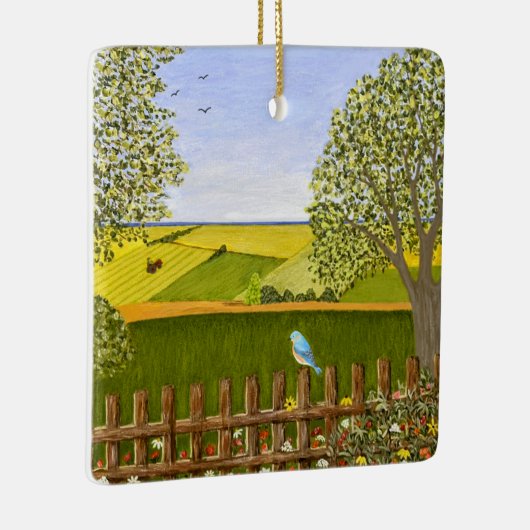 Mooi Uitzicht Keramisch Ornament (Rechts)