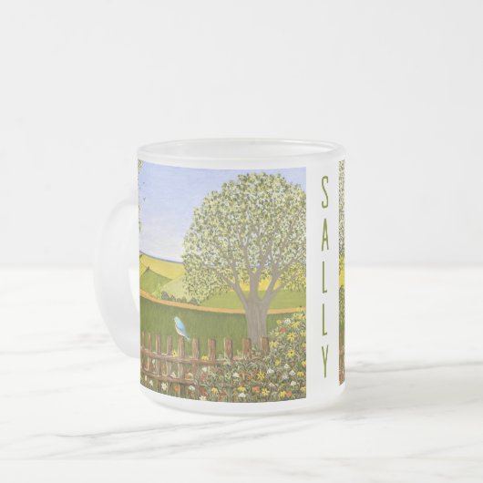 Mooi Uitzicht Matglas Koffiemok (Voorkant links)