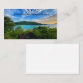 Mooi Uitzicht Schilderachtig Tropische Seychellen Visitekaartje (Voorkant / Achterkant)