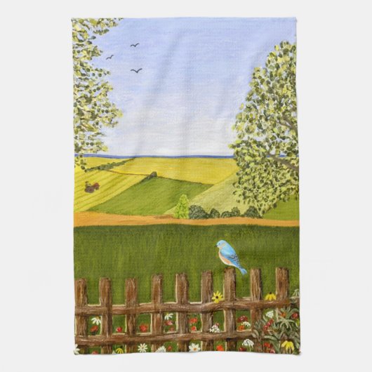 Mooi Uitzicht Theedoek (Verticaal)