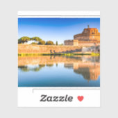 Mooi uitzicht van Castel Sant'Angelo Sticker (Vel)