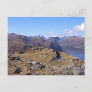 Mooi uitzicht van Hallin Fell Cumbria Briefkaart