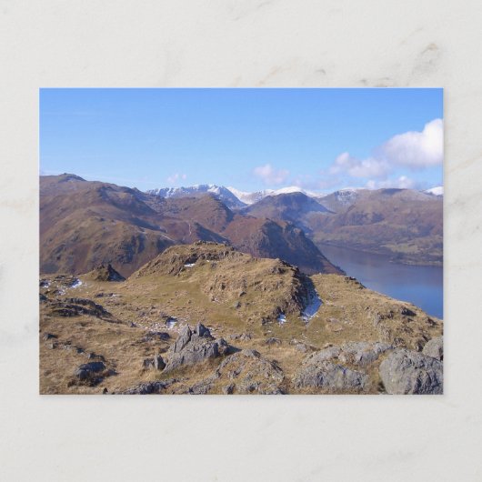 Mooi uitzicht van Hallin Fell Cumbria Briefkaart (Voorkant)