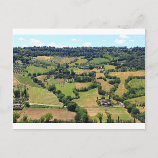 Mooi uitzicht van Orvieto, Umbrië, Italië Briefkaart