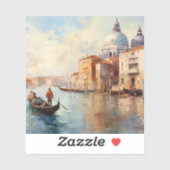 Mooi uitzicht van Venetië Sticker (Vel)