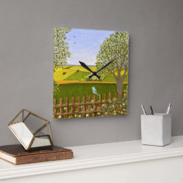 Mooi Uitzicht Vierkante Klok