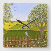 Mooi Uitzicht Vierkante Klok (Voorkant)