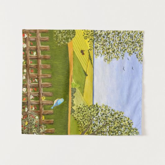 Mooi Uitzicht Wandkleed (Voorkant (horizontaal))