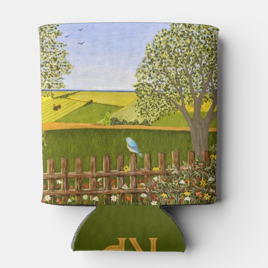 Mooi Uitzicht wit Blikjeskoeler (Achterkant)