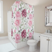 Mooi uitziende bloemen decoratief in het oog sprin douchegordijn (In situ)