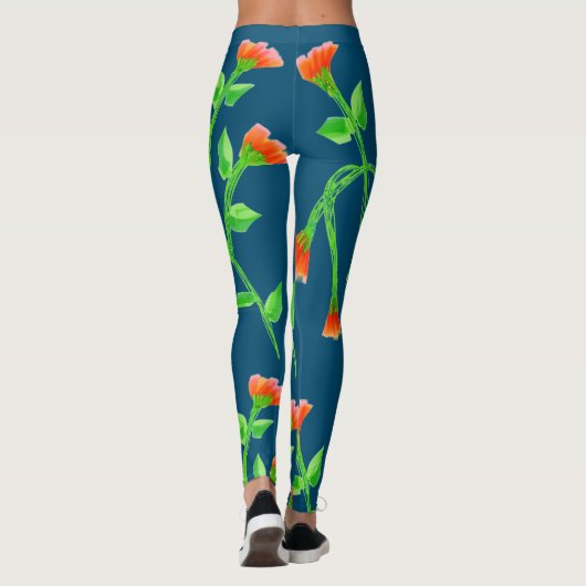 Mooi uitziende bloemige Leggings (Achterkant)