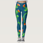 Mooi uitziende bloemige Leggings (Voorkant)