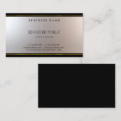 Mooi uniek, modern Glamor Silver Gold Fine Visitekaartje (Voorkant / Achterkant)