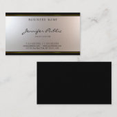 Mooi uniek script, modern design glamoureus visitekaartje (Voorkant / Achterkant)