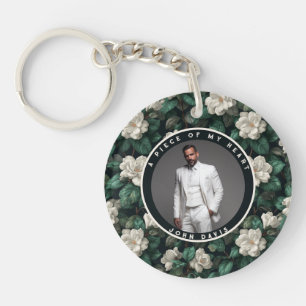 Mooi Unieke Cadeaus Voor Mannen Gardenias Bloem Sleutelhanger