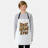 Mooi unieke typografie Beste moeder ooit Schort (Gedragen)