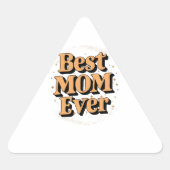 Mooi unieke typografie Beste moeder ooit Sticker (Voorkant)