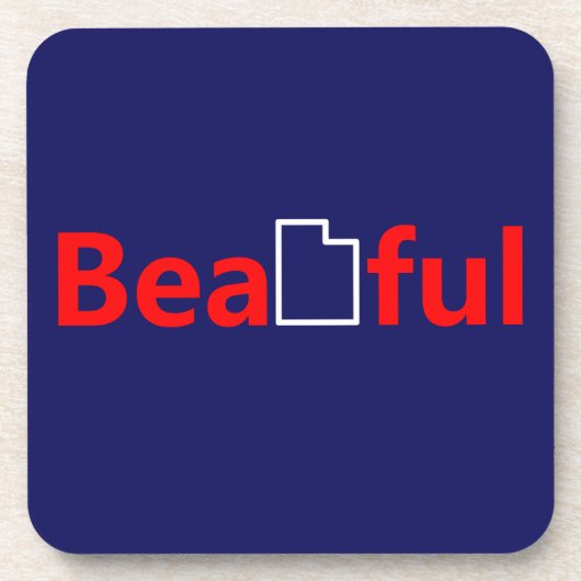 Mooi Utah Bier Onderzetter (Voorkant)