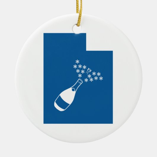 Mooi Utah Keramisch Ornament (Voorkant)