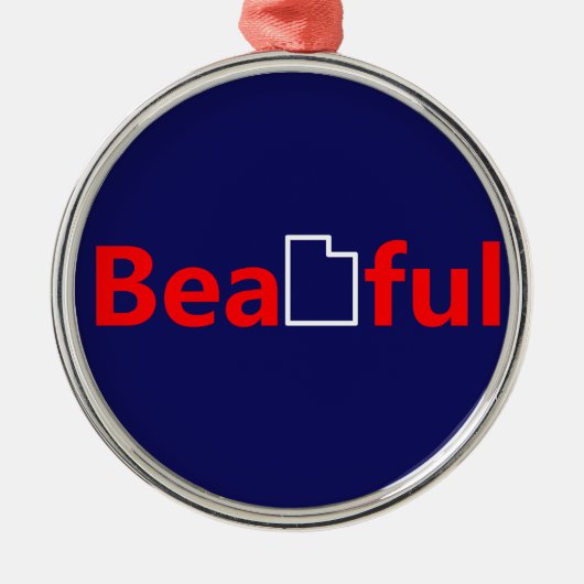 Mooi Utah Metalen Ornament (Voorkant)
