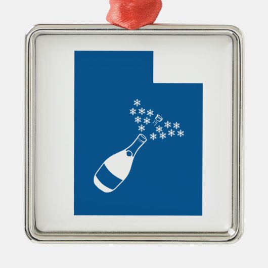 Mooi Utah Metalen Ornament (Voorkant)